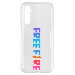Чехол для Realme 6 Pro Free fire gradient logo - PrintSalon