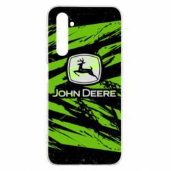 Чохол для Realme 6 Pro John Deere and green background - PrintSalon