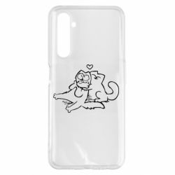 Чехол для Realme 6 Pro Кот Саймона Любовь - PrintSalon