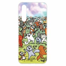 Чохол для Realme 6 Pro Коти танцюють - PrintSalon