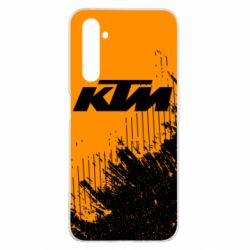 Чехол для Realme 6 Pro KTM and grunge background - PrintSalon