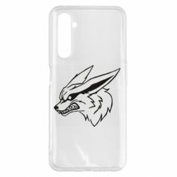 Чехол для Realme 6 Pro Kurama line art - PrintSalon