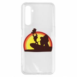 Чохол для Realme 6 Pro Lion king silhouette - PrintSalon