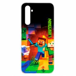 Чехол для Realme 6 Pro Майнкрафт - PrintSalon