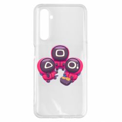 Чехол для Realme 6 Pro Милые солдаты из игры в кальмара - PrintSalon