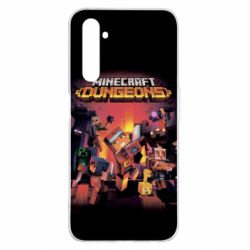 Чехол для Realme 6 Pro Minecraft Dungeons new - PrintSalon