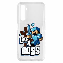 Чехол для Realme 6 Pro Minecraft Like a Boss - PrintSalon