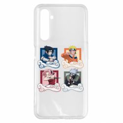 Чехол для Realme 6 Pro Naruto team 7 in action - PrintSalon