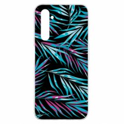Чохол для Realme 6 Pro Neon Palm Leaves - PrintSalon
