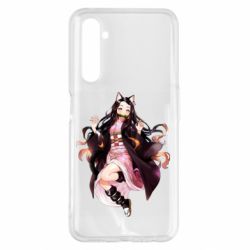 Чохол для Realme 6 Pro Nezuko cat - PrintSalon