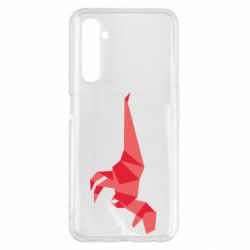 Чехол для Realme 6 Pro Origami dinosaur - PrintSalon
