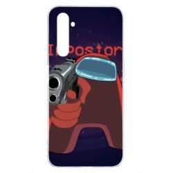 Чохол для Realme 6 Pro Red With A Gun - PrintSalon