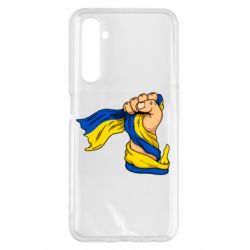 Чехол для Realme 6 Pro Рука с украинским флагом - PrintSalon