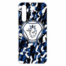 Чохол для Realme 6 Pro Scania logo and grunge - PrintSalon