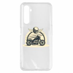Чехол для Realme 6 Pro Skull and Bike - PrintSalon
