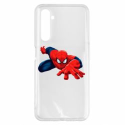 Чехол для Realme 6 Pro Spiderman and jump - PrintSalon
