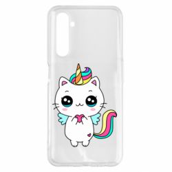 Чехол для Realme 6 Pro The cat is unicorn - PrintSalon