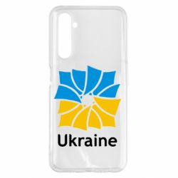 Чехол для Realme 6 Pro Ukraine квадратний прапор