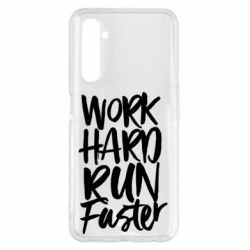 Чохол для Realme 6 Pro Work hard run faster - PrintSalon