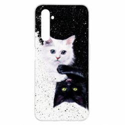Чехол для Realme 6 Pro Yin and Yang cats - PrintSalon