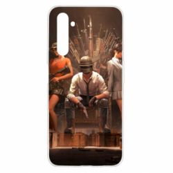 Чехол для Realme 6 Pubg on the throne - PrintSalon