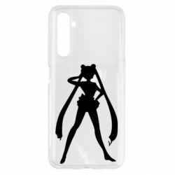 Чохол для Realme 6 Sailor Moon silhouette - PrintSalon