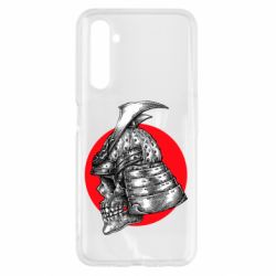 Чехол для Realme 6 Samurai skull - PrintSalon