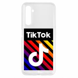 Чехол для Realme 6 Tik Tok Colorful Logo - PrintSalon
