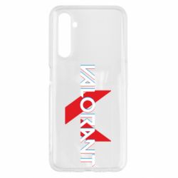 Чехол для Realme 6 Valorant glitsh logo - PrintSalon