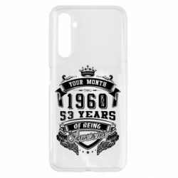 Чехол для Realme 6 Ваш месяц, год рождения (на английском) - PrintSalon