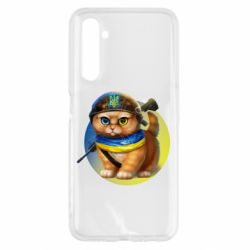 Чехол для Realme 6 Военный котик - PrintSalon