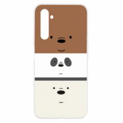 Чохол для Realme 6 We bare bears ice cream - PrintSalon