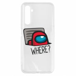 Чехол для Realme 6 Where? ( Among Us ) - PrintSalon
