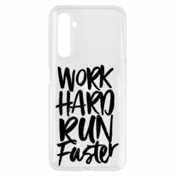 Чохол для Realme 6 Work hard run faster - PrintSalon
