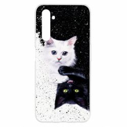 Чехол для Realme 6 Yin and Yang cats - PrintSalon
