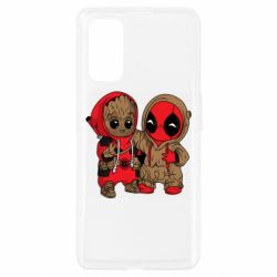 Чехол для Realme 7 Pro Baby Groot And Deadpool - PrintSalon