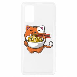 Чехол для Realme 7 Pro Cat and Ramen - PrintSalon