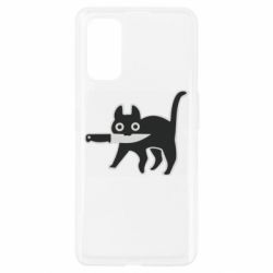 Чехол для Realme 7 Pro Cat with a knife - PrintSalon