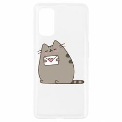 Чехол для Realme 7 Pro Cat with a letter - PrintSalon