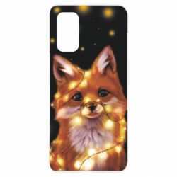Чохол для Realme 7 Pro Fox And Christmas Lights - PrintSalon