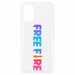 Чехол для Realme 7 Pro Free fire gradient logo - PrintSalon