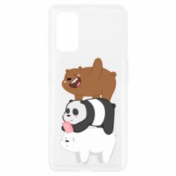 Чехол для Realme 7 Pro Гризли Панда и Белый - PrintSalon
