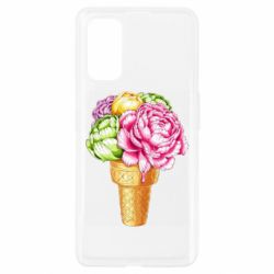 Чехол для Realme 7 Pro Ice cream flowers - PrintSalon