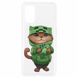 Чехол для Realme 7 Pro Кот Майнкрафт - PrintSalon