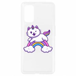 Чехол для Realme 7 Pro Котик-единорог - PrintSalon