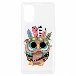 Чехол для Realme 7 Pro Little owl with feathers - PrintSalon