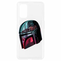Чехол для Realme 7 Pro Mandalorian Helmet profil - PrintSalon