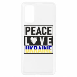 Чехол для Realme 7 Pro PEACE LOVE UKRAINE - PrintSalon