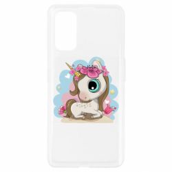 Чехол для Realme 7 Pro Unicorn with flowers - PrintSalon