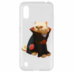 Чехол для Samsung A01/M01 Akatsuki angry cat - PrintSalon